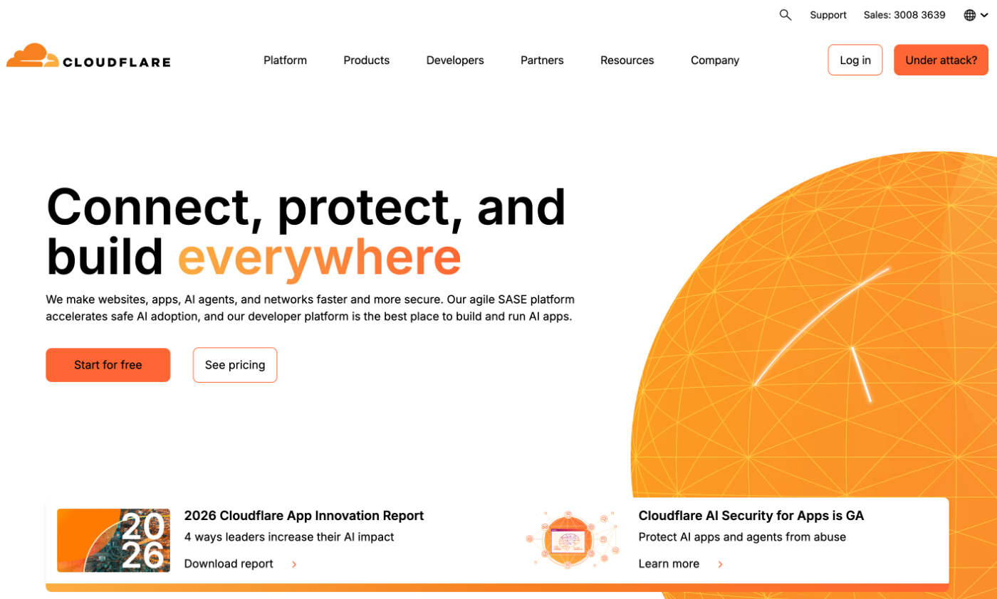 Cloudflare global CDN network